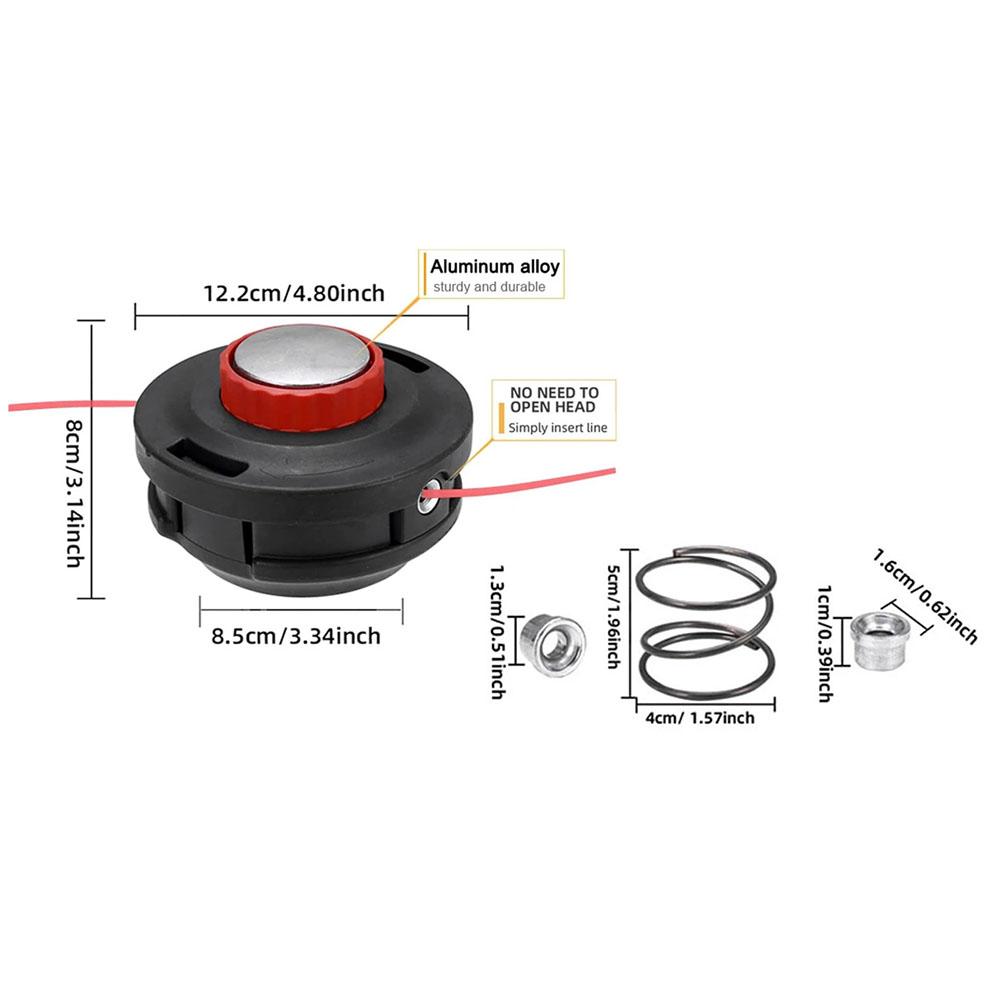 Nylon Grass Trimmer Head With New Bearings For Efficient Cutting