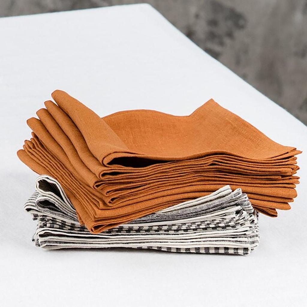 Elegant Linen Table Napkin Washable Dinner Napkins Handmade Cloth Napkins Square Napkins Perfect for Wedding and Parties