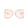 Gucci Icon Brand Design Round Sunglasses Women Sunglasses GG0252S-014