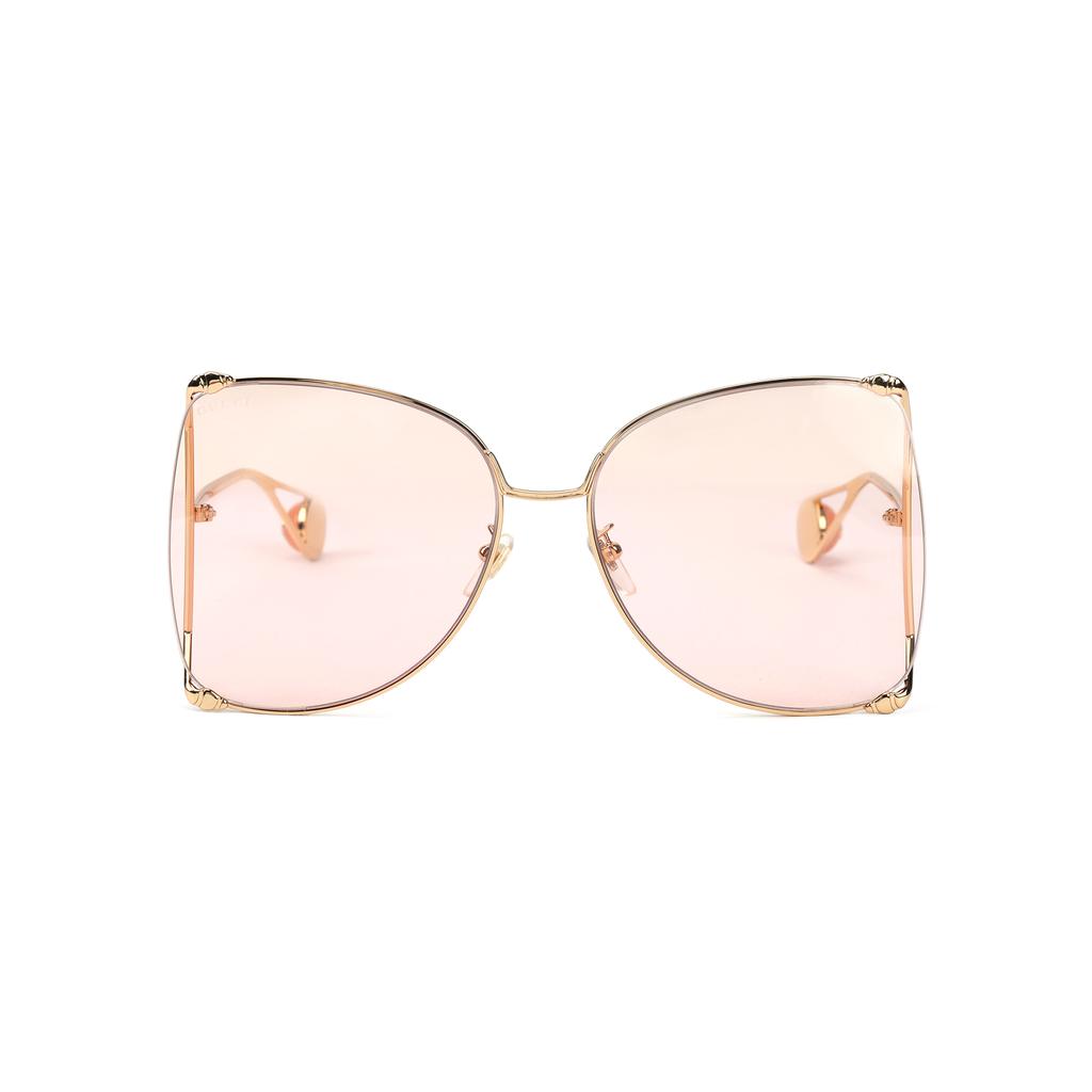 Gucci Icon Brand Design Round Sunglasses Women Sunglasses GG0252S-014