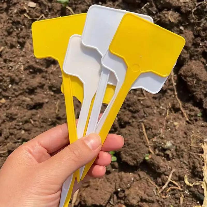 Plant Name Stakes 100Pcs Plastic Plant Labels Waterproof Garden Tags Nursery Stake Flowers Markers Herbs Sign Classification