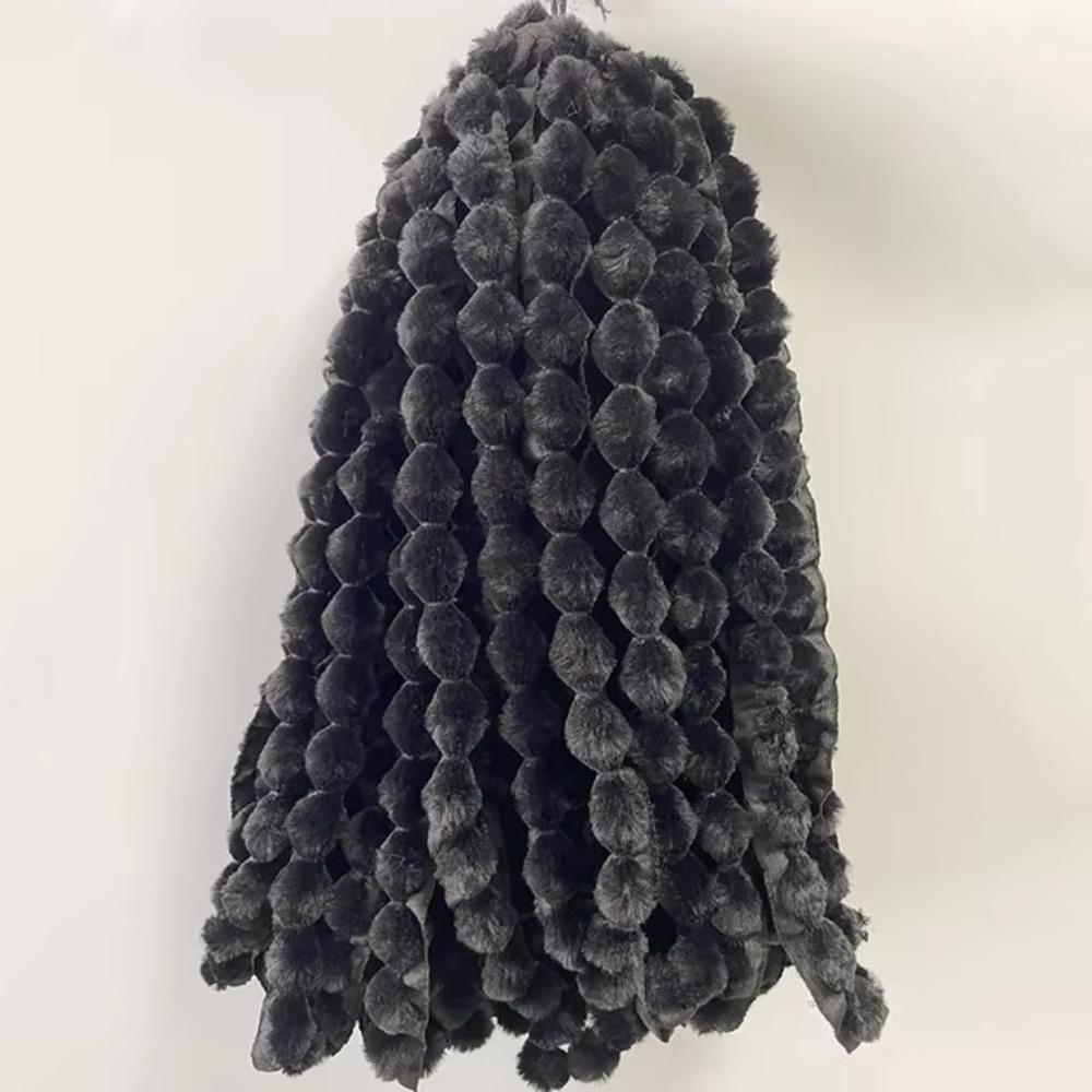 Cuff Plush Strip Fluffy Trim 1M Artificial Fur Stripe Decoration  Children's Clothing Placket