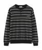 WMC Multi-Stripe Henley Neck Knit_Black