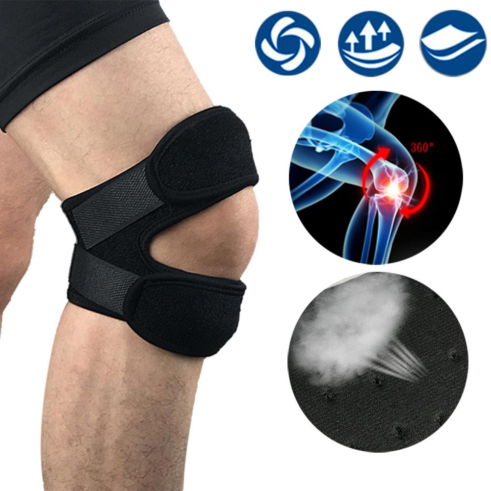 Adjustable Compression Knee Patellar Pad Non Slip Design Tendon Support Sleeve Brace Suitable for Joint Pain Relief