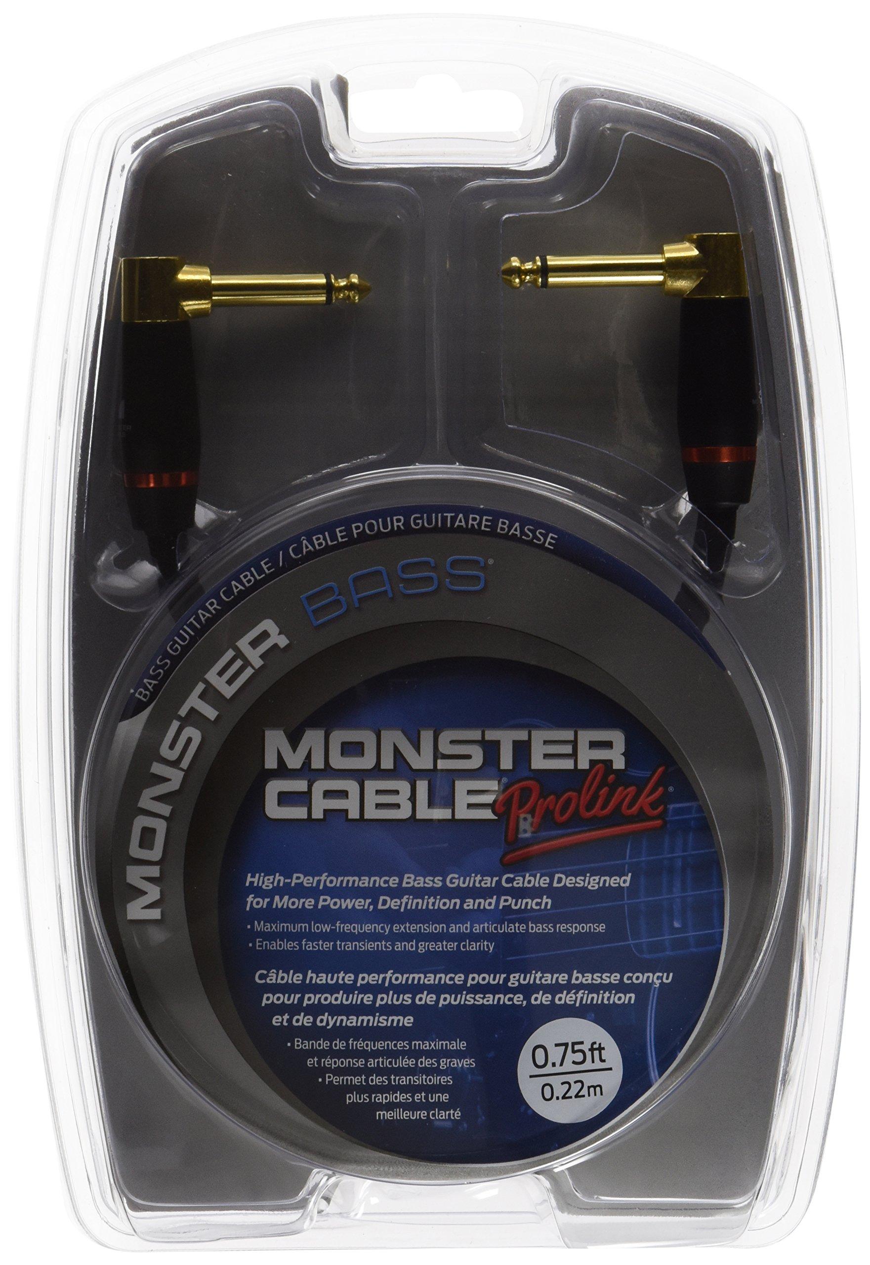 

Monster Cable M BASS2-0.75DA Monster Bass2 Series Bass Guitar Patch Cable L-L Plug Cable Length: Approx. 22cm
