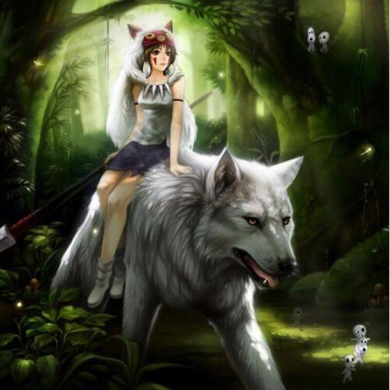 Kit de pictură cu diamant 5D DIY Elfi și îngeri Imagini cu strasuri Broderie cu diamante Mozaic de flori Home Decor