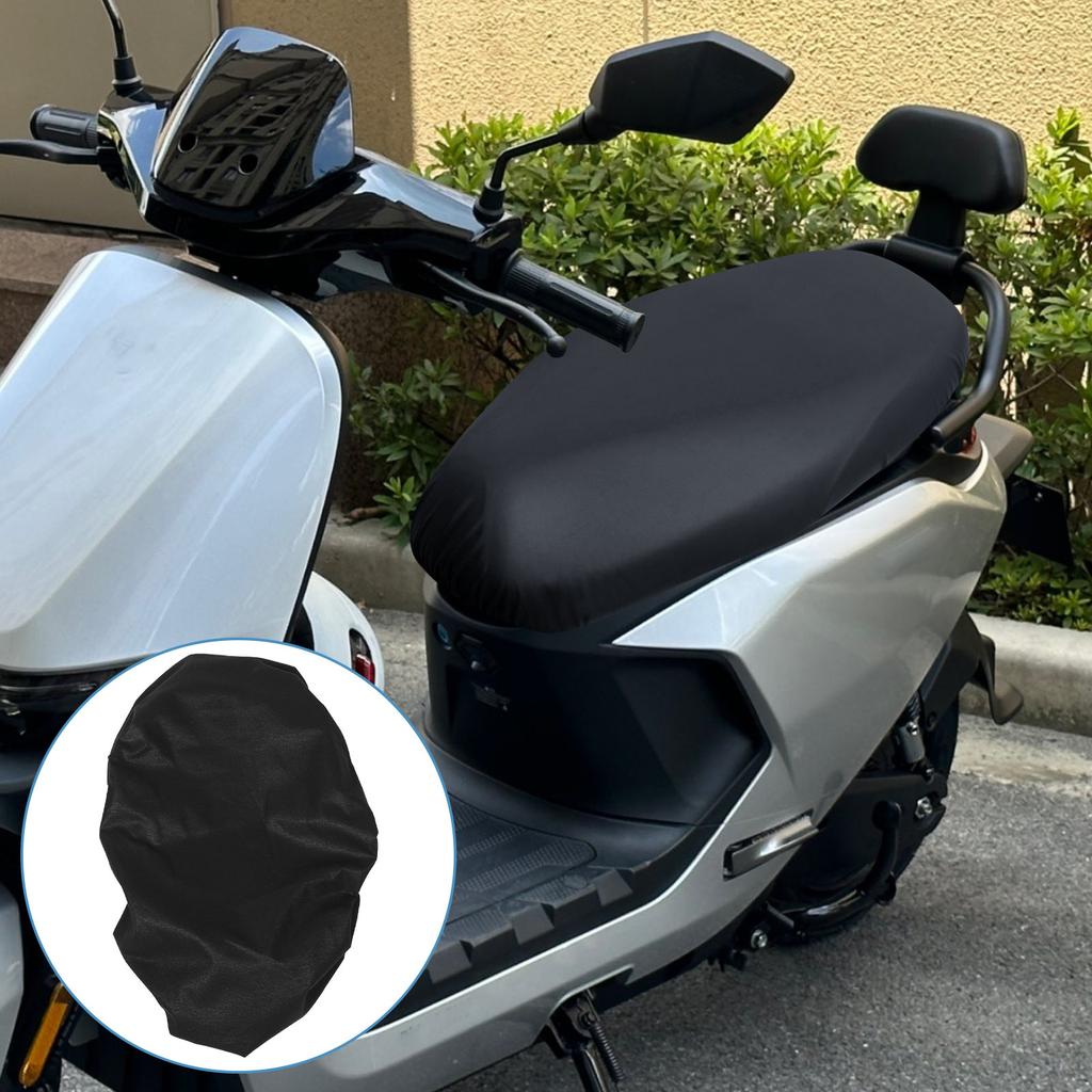 Universal Fit Waterproof Motorcycle Seat Cover for Scooter Moped E Bike Electric Vehicle All Season Sunproof PU