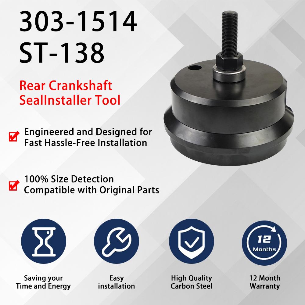 303-1514 Rear Crankshaft Seal Installation Tool Suitable For 2011-2012 Ford Super Duty F250 F350 F450 F550 & 2016-2025 F650 F750