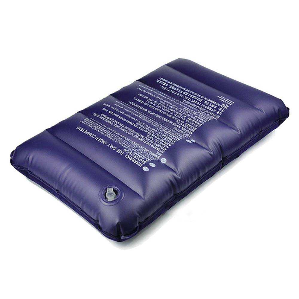 Inflatable Pillow Camping Travel Pillow Squared PVC Flocked Fabric Air Pillow for Camping Hiking
