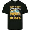 Just a Boy Who Loves Buses Bus Driver Mens Light Cotton T-Shirt