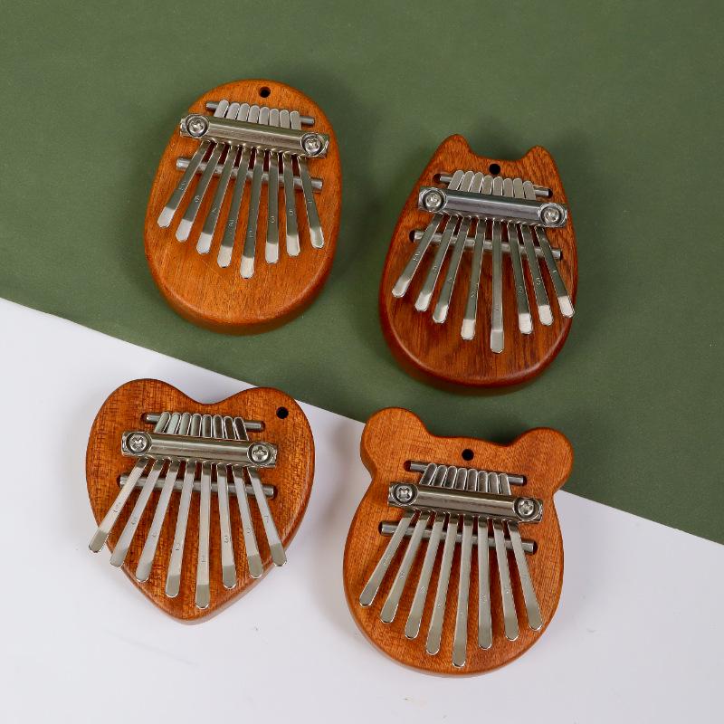 8-Ton Mini-Daumenklavier: Massivholz & Kristall Transparentes Kalimba