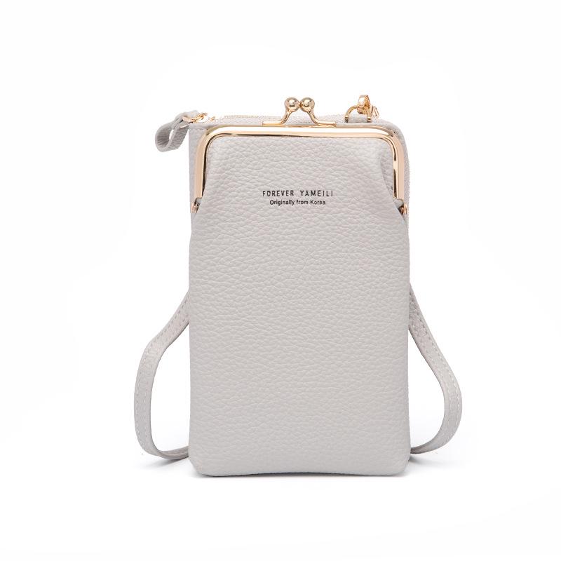 

Модная новая большая вместительная сумка для телефона для женщин из искусственной кожи через плечо, женская повседневная сумка 18x11x5cm