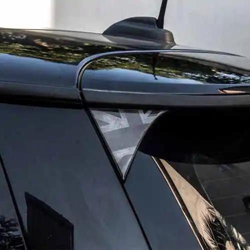 2Pcs Car Exterior Rear Back Trunk Tailfins Spoiler Wing 3D Sticker Decal Decor for BMW Mini Cooper F56 Car Styling Accessories