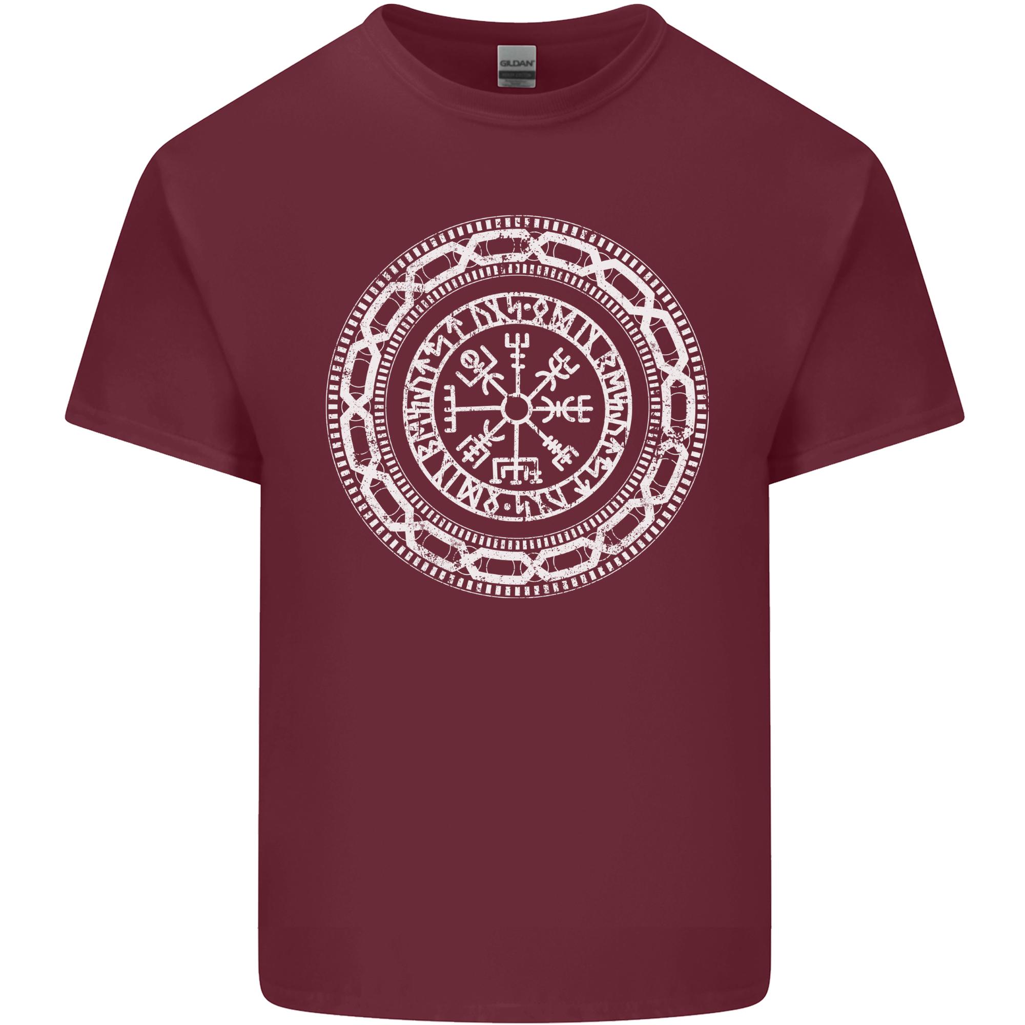 Viking Symbol Vegvisir White Gym Unisexs Light Cotton TShirt S