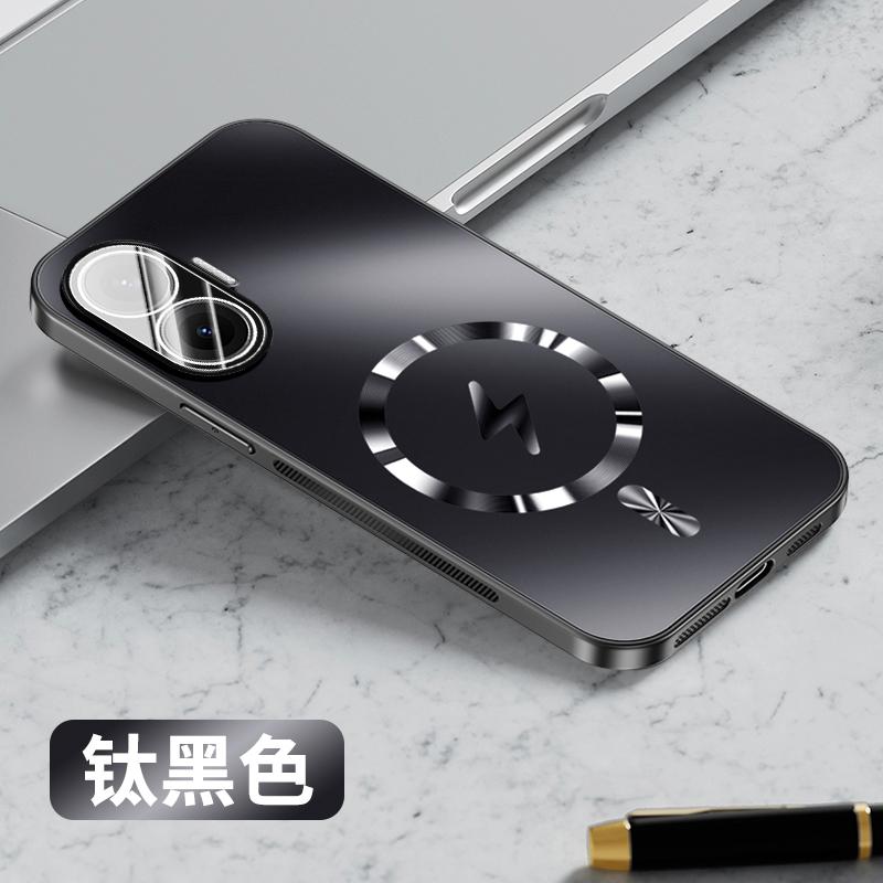 

Для Magsafe Магнитный Чехол Для Poco F7 F7Pro F7Ultra Защитная Пленка для Объектива Камеры Беспроводная Зарядка Матовая Задняя Крышка-Чехол POCO X7 Pro чёрный