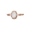 Sanjie Rose Gold Opal Ring: Exquisite Ladies' European & American Fashion Jewelry