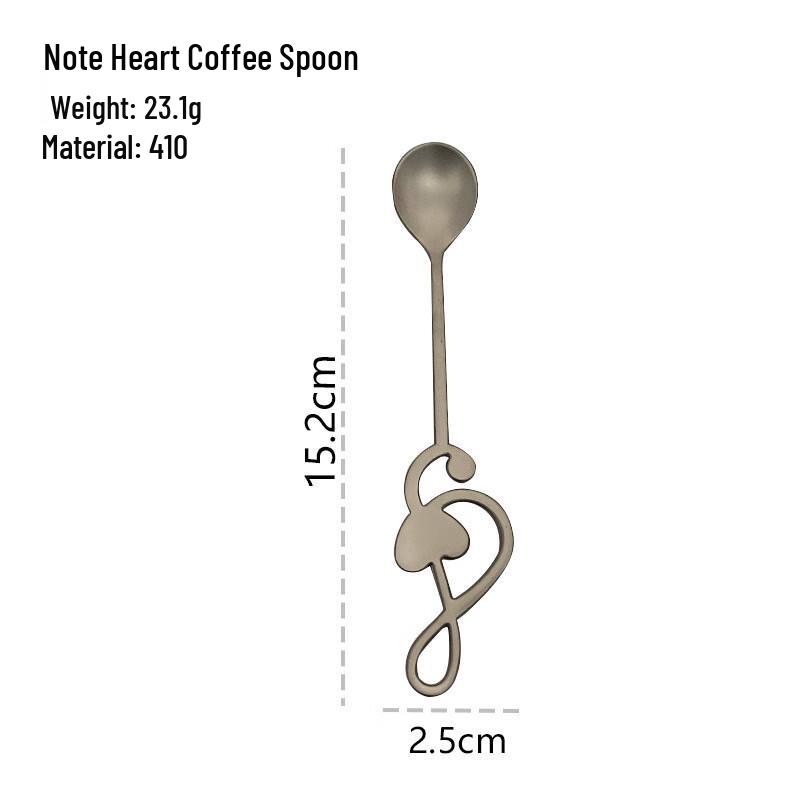 

Stainless Steel Musical Note Heart Spoon