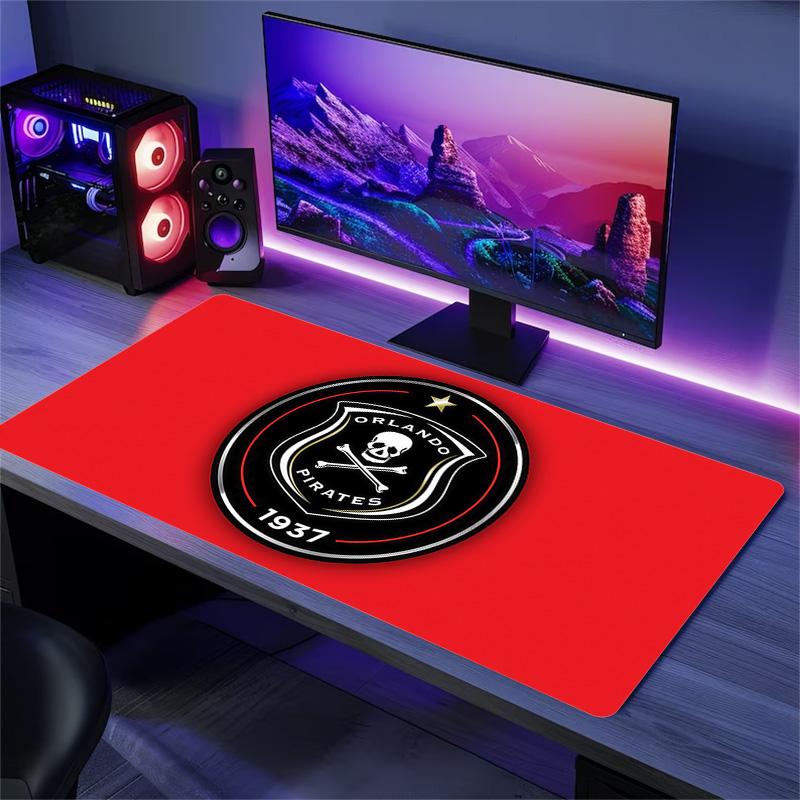 Orlando Pirates Print Cushion Non-slip Laptop Tablet Big Mousepad XXL Mat Mini PC Playmat With Lock edge