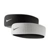 Nike Home Away Headband in White and Black Dri-Fit & (BN2089-101)