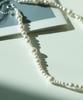 Alleun Swarovski Pearl Bead Necklace Silver 925 Asymmetrical