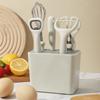 Multi Functional Kitchen Gadgets Set Scissor Fruit Peeler Knives Egg Mixer Custom Bottle Opener for Home Cooking Use