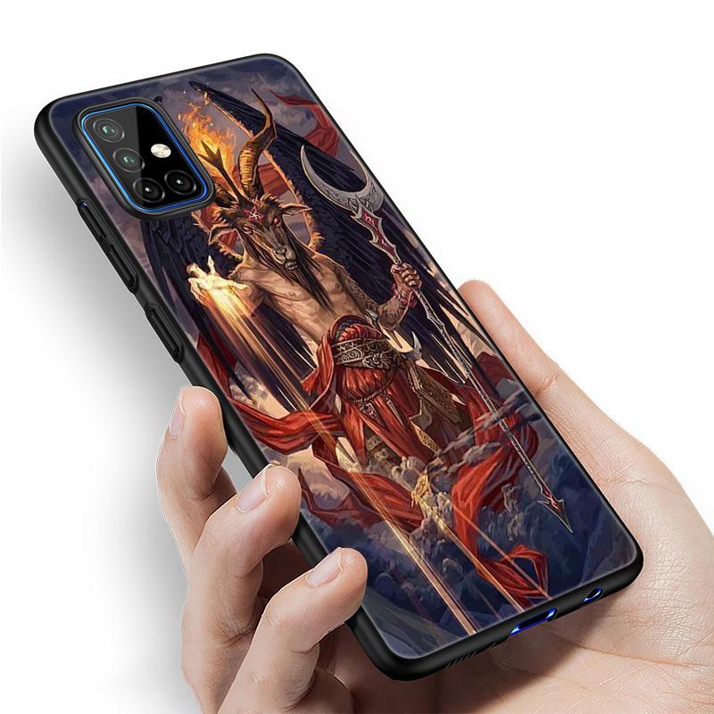 Husă Pentagram 666 Demonic Satanic pentru Samsung Galaxy A12 A02S A22 A32 A52 A72 A71 A51 A41 A31 A21 A11 A50 A70 A10S A20S