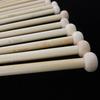 36Pcs Bamboo Knitting Needles 12Cm Single Pointed Straight Needles Odorless Sturdy Smooth for Handmade Sweater Scarf