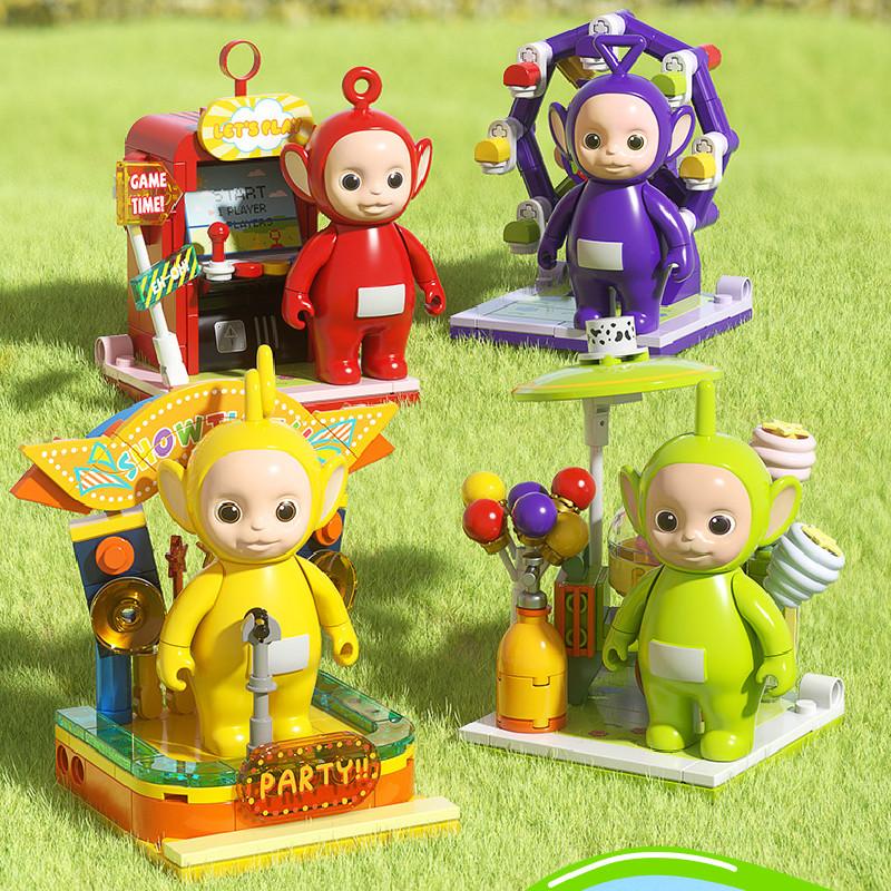 Store Teletubbies Fruit Ferris Wheel Game Machine Building Block Toys Assembly