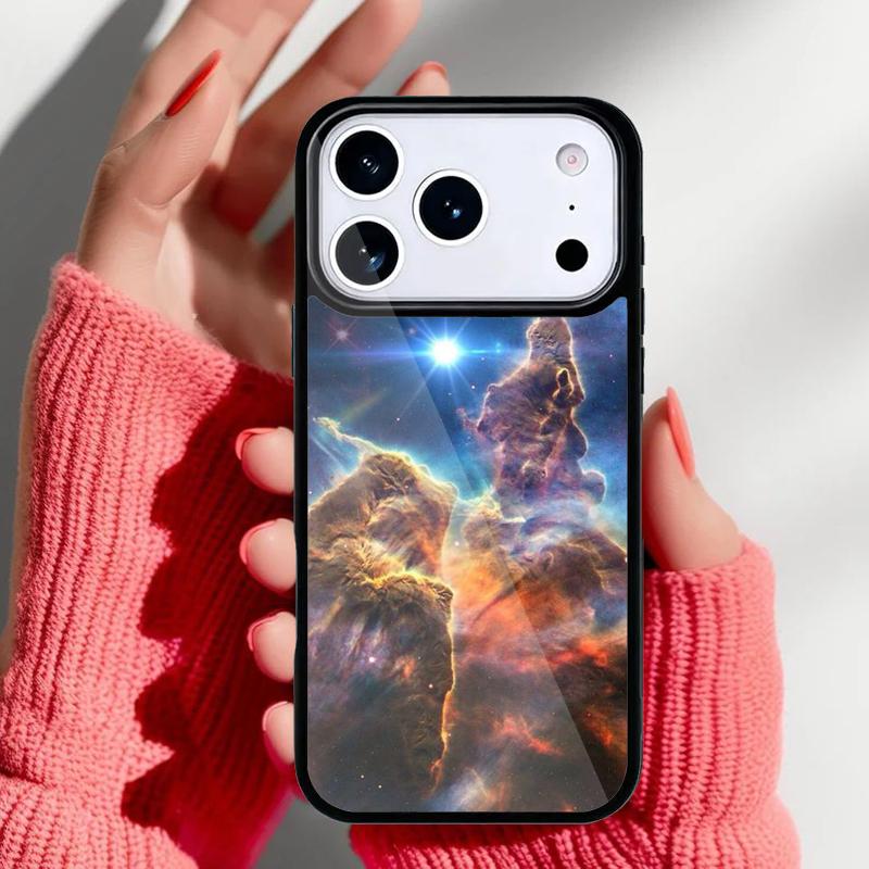 Outer Space Phone Case for iPhone 17 Air 16e 15 14 13 Pro Max Back Cover for 12 11 Pro Coque