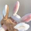 Color Matching Wash Face Hair Holder Soft Cartoon Rabbit Ear Shape Headband