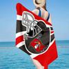 Tampa Bay Buccaneers Helmet Microfiber Beach Towel, Lightweight And Quick-Dry, for Summer Travel, Beach Essential, Swimming Pool