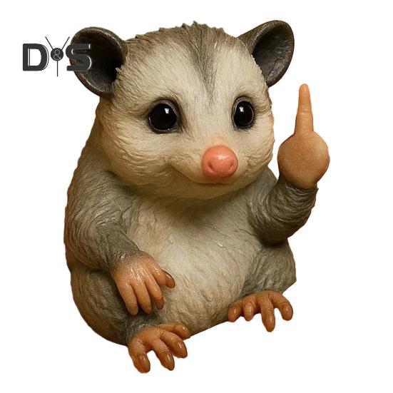 Środkowy Palec Ozdoba Zwierzęca Statuetka z Żywicy Syntetycznej Realistyczny Design Rzeźba Zabawna Humorystyczna Dekoracja Domu