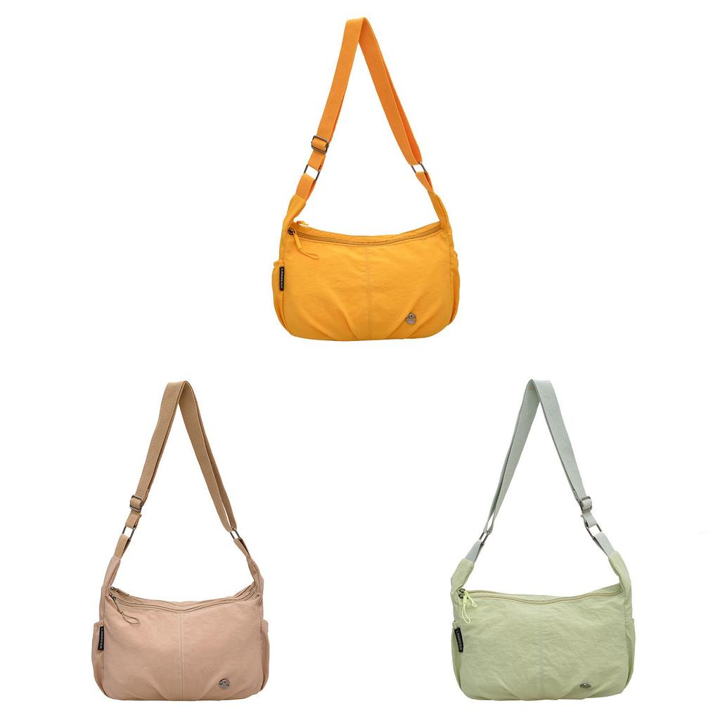 Womens Large Soft Waterresistant Crossbody Bag With Inner Zipper Pocket For Casual Outings