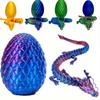 3d Printed Dragon,Chinese New Year Gift,Dragon Eggs with Dragon Inside,Dragon Decompress Adult Toy,Mystery Dragon Egg,Novelty Flying Dragon Gift