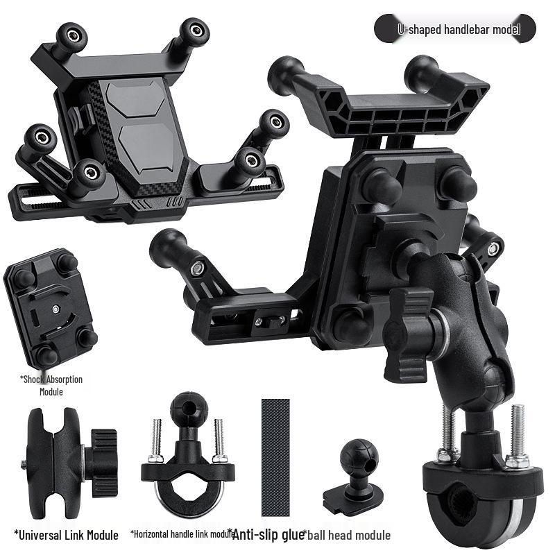 Stoßfester Metall-Handyhalter für Elektrofahrzeuge, Fahrräder, Motorräder und Lieferfahrer.
