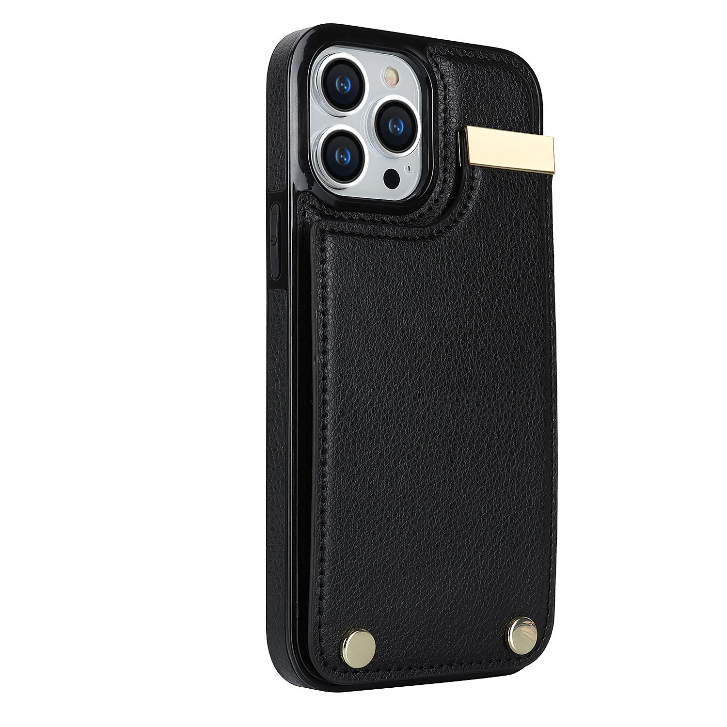 

Wallet Leather Vertical Multi Card Slots Case for IPhone 14 15 Pro MAX 13 12 11 7P 8Plus SE2020 2022 X XS Metal Buckle Bag Cover For iphone 7 8 чёрный
