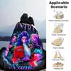 Customiz Name Personality Kpop Demon Hunters  Blanket Soft &Warm Sofa Office Bed Travel Lunch Break Blanket, Gift Suitable All Seasons