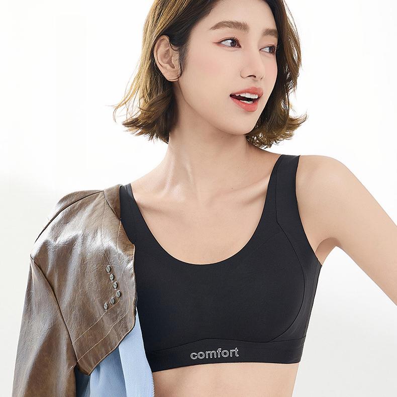 Sports Bra Women's Seamless Underwear Hollowed-out Beautiful Back Breathable Lift Bra Push Up Bra