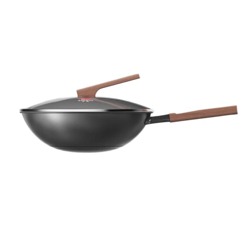 Sanhe Nitrogen-Treated Coating-Free Iron Wok 32cm