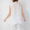 Spring/Summer Japanese Sweet Loose Lace Vest - Age-Reducing, Irregular Embroidery, Casual & Versatile Women's Top