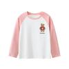 Children's Brand Clothing Korean Style Girls' Pure Cotton Printed Long-Sleeved T-Shirt Autumn New Children's Base Shirt Clothes