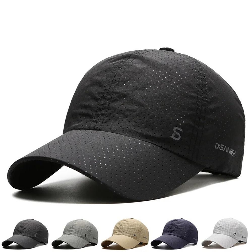 1pc Original Design Running Cap Thin Quick Drying Breathable Duck Tongue Outdoor Men's Sun Summer Fishing Visor Baseball Cap