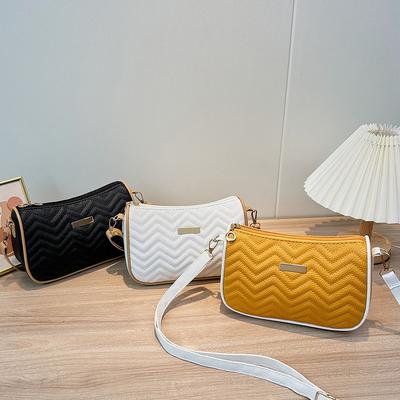 Underarm Bag New Shoulder Bag Women's Bag Wave Pattern Mobile Phone Bag