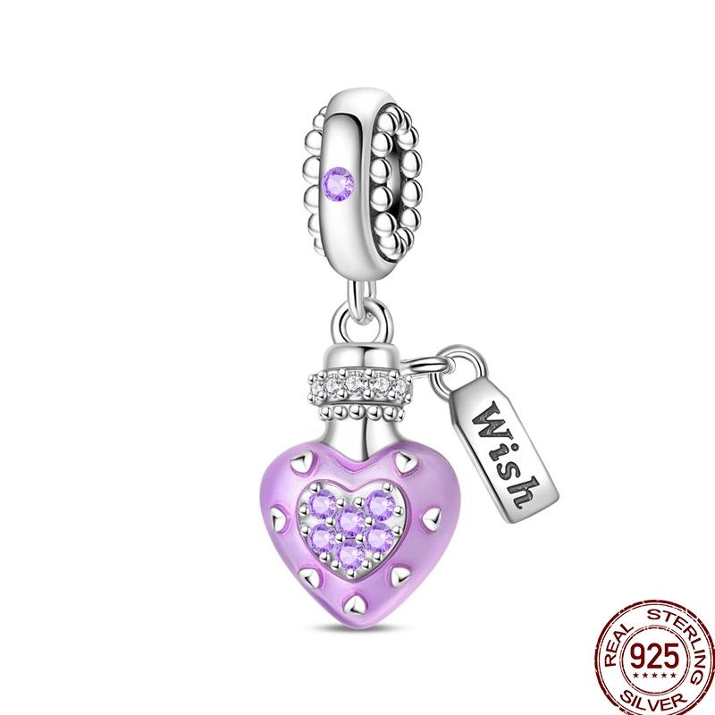 100% Copper Crown Shrimp Crab Charms Beads Butterfly Heart Birthday Pendants Fit Bracelet Jewelry Gifts Marking