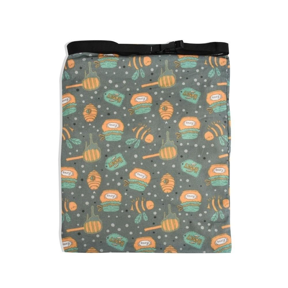

Large Capacity Beeswax Bread Bags L Shaped Zipper Reusable Beeswax Lining Bread Bags Cotton Fabric Moisture Lock
