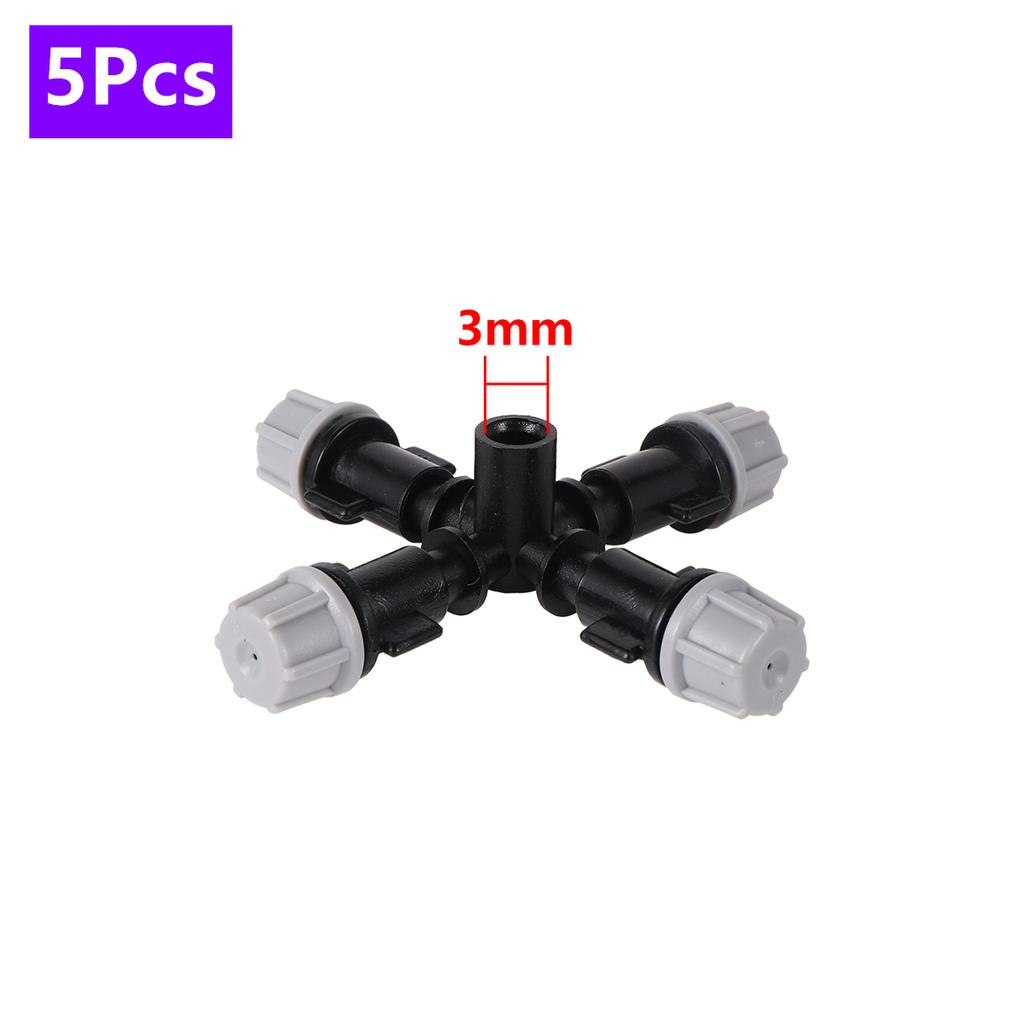 4/5/6/7 Multi-Nozzle Misting Sprinkler Kit 1/2" Male/Female Thread Sprayer 3/5mm Interface Ground Rod Anti-drip Device Sprinkler