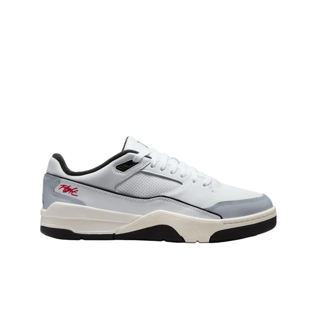 Jordan FLIGHT COURT Vintage Basketball Shoes Unisex Low Top Light Gray HF3255-100(Team1276)