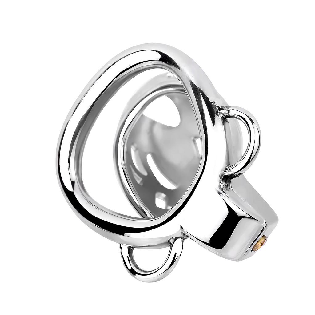 Wearable Male Chastity Lock Stainless Steel Metal CB Lock Penis Cage Slave Sex Toy Cock Ring Chastity Belt BDSM
