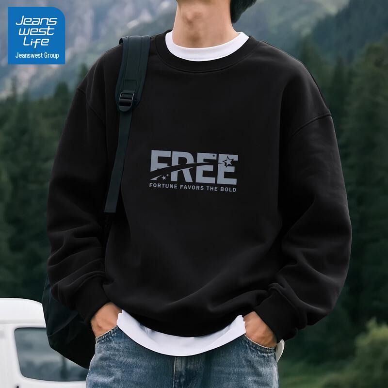 

Jeanswest Life Men s Loose-Fit Graphic Crewneck Sweatshirt 3XL