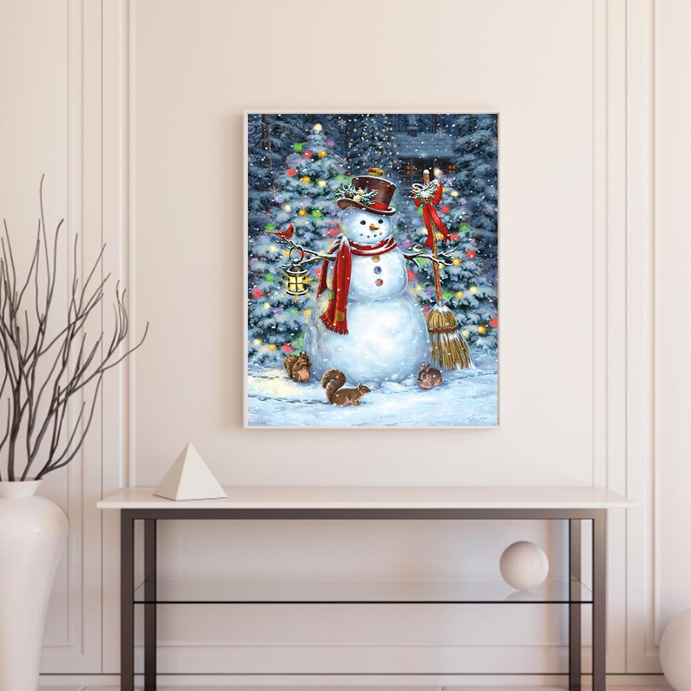 Christmas Full Embroidery Cotton Thread 11CT Printed Cross Stitch Artwork